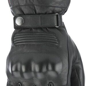 Highway 21 Radiant Gloves, Heated Leather Motorcycle Gauntlets for Men,